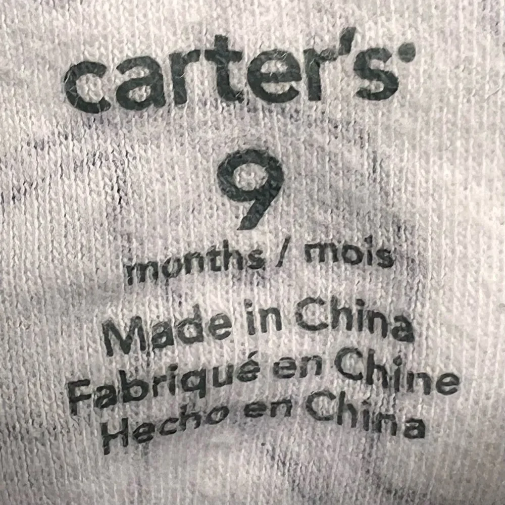 Carter’s BUNDLE OF 4 Baby Boy Multi-Size One Piece Pajamas. 3, 6, & 9 Months.